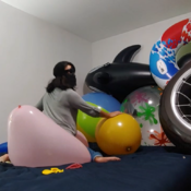 Sit to pop Balloons!! Ary