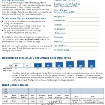 Diabetes Management Book | 38 pages