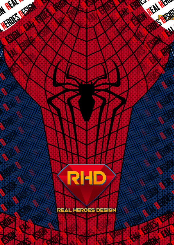 COLORED FABRIC - TASM2 Cosplay Pattern V4 - Real Heroes Design. Dye  Sublimation pattern for personal