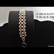 Multi Row Pearl Bracelet Stretch Rhinestone Bracelet Bridal Body Jewelry tutorial