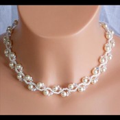 Pearls Victorian Style Statement Necklace Earrings Bridal Wedding Set tutorial