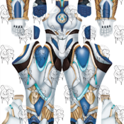 Mortal Kombat 11 Frost Suit Pattern