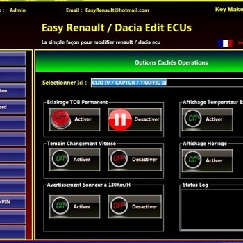 Easy Renault / Dacia Edit Ecus + Preactivator