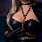 Black Canary in Shibari hot cosplay photoshoot