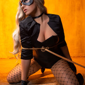 Black Canary in Shibari hot cosplay photoshoot