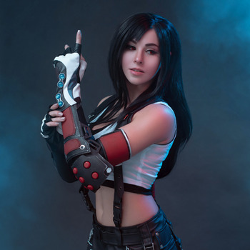 Tifa Lockhart with Sonic Strikers cosplay print