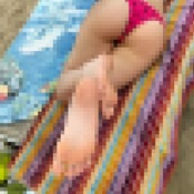 Feet at the beach