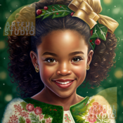CAMILLE | Cool Christmas Kids | PNG Printable File