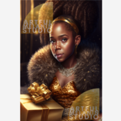 LATISHA | Cool Christmas Kids | PNG Printable File