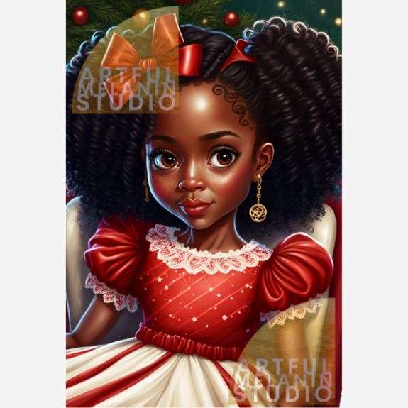 ARIEL | Doll Face Christmas | PNG Printable File