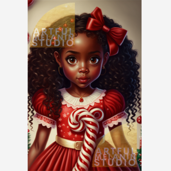 RACHELLE | Doll Face Christmas | PNG Printable File