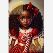 RACHELLE | Doll Face Christmas | PNG Printable File