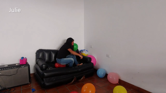 Small balloons blow and sit to pop!!