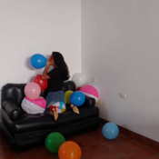 Small balloons blow and sit to pop!!