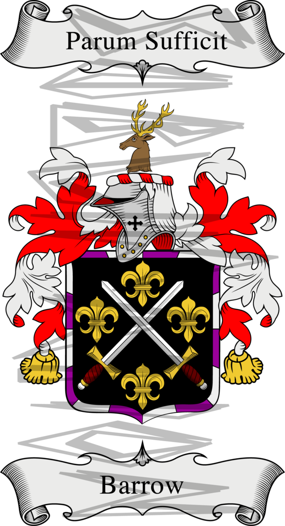 Barrow Coat of Arms Line Drawing.