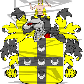 Ellis Coat of Arms and Crest.