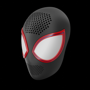 Miles Morales Into the SpiderVerse Faceshell File