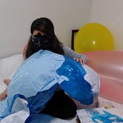 Blue intex whale blow by Ary