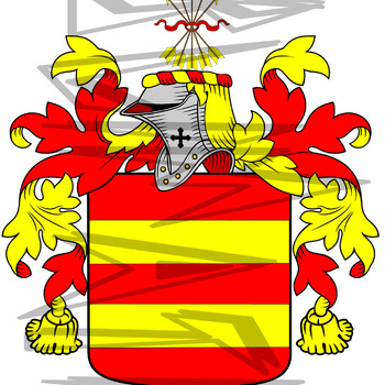 Cameron Coat of Arms with Crest.