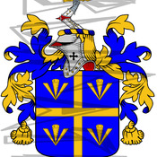 Jones Coat of Arms with Crest.