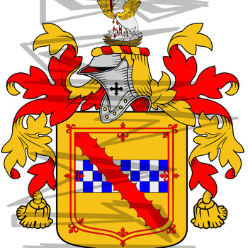 Stewart Coat of Arms with Crest.