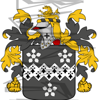 Potter Coat of Arms with Crest.