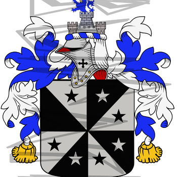 Pascoe Coat of Arms with Crest.