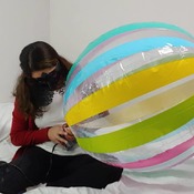 Beachball blow by electric pump