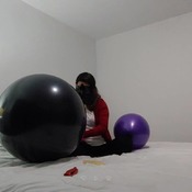 Blow and sit to pop balloons by Ary!!