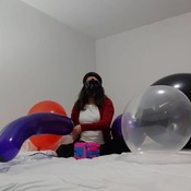 Blow and sit to pop balloons by Ary!!