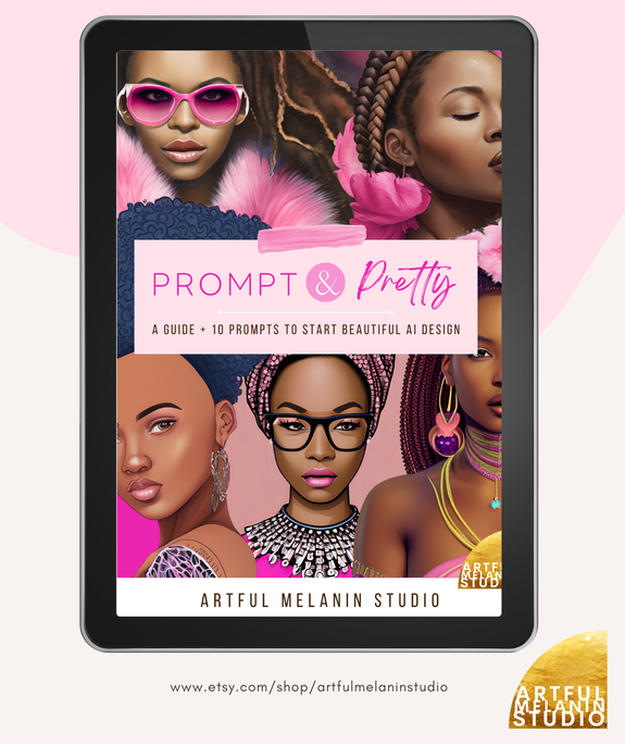 PROMPT & PRETTY | AI Prompt E-Book | Printable E-Book