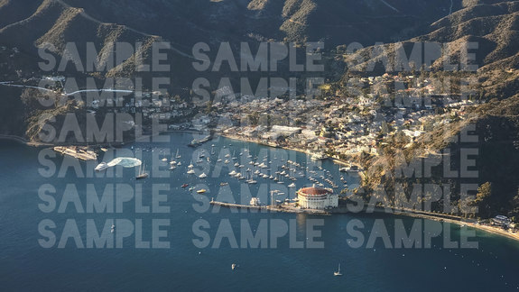 The city of Avalon at Catalina Island