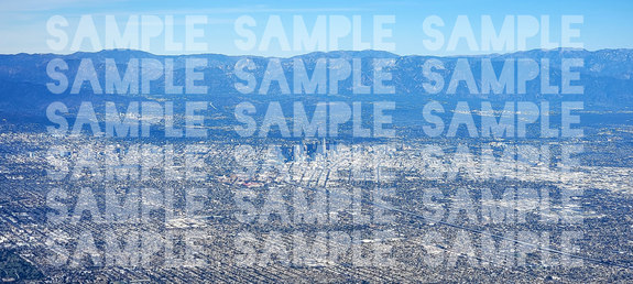 The city of Los Angeles from 6500 feet