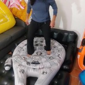 Walking and jumping on inflatables!!!