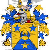 Day Coat of Arms with Crest and Line Drawing.