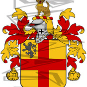 Burke Coat of Arms with Crest.