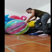 Feet pump blow 42 inches beachball