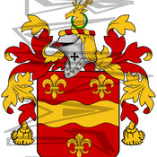 Hickes Coat of Arms with Crest.