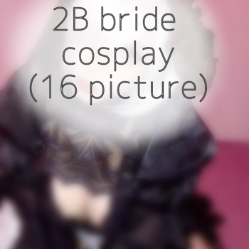 2B bride cosplay (16 pictures)