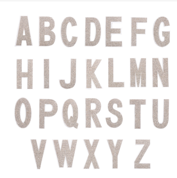 free shipping worldwide hot fix whole set 26pcs english letter patch for clothing