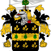 Oakes Coat of Arms with Crest.