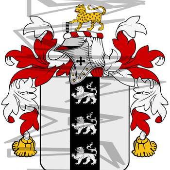 Taylor Coat of Arms with Crest.