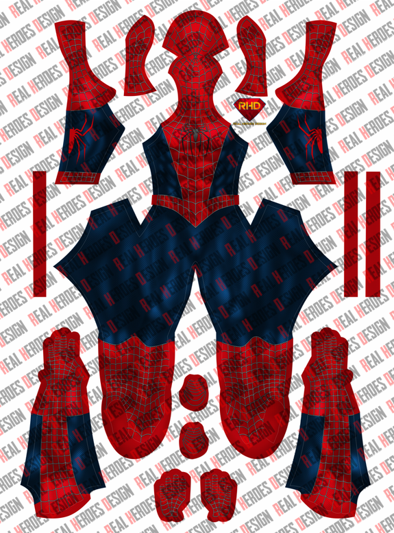 Sam Raimi Spider Man Pattern S-M2 Raimi Cosplay Pattern V2 - Real Heroes Design. Dye Sublimation ...