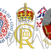 King Charles III Coronation Mug Template with Logo.