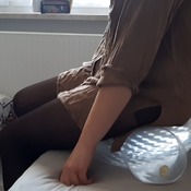 Sarina2 nylon stomp + sit pop in front of you (2 Videos)