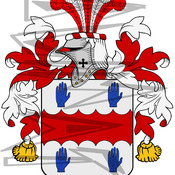 Quatermain Coat of Arms with Crest.