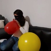 Ary blow balloons by mouth!! no pop!!