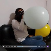 Ary blow balloons by mouth!! no pop!!