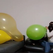 Blow to pop balloons!! - julielooner. This time Ary make 3 blow to pops ...