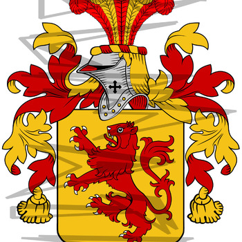 Charlton Coat of Arms with Crest.